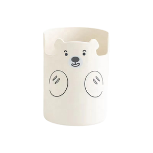 Free Cute INS Japanese Simple <b>Desktop</b> Stationery Bear Little Pen <b>Holder</b> and <b>Phone</b> <b>Holder</b> Plastic Makeup Brush /Storage - Product Image 4