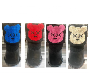 Sangles réglables Bottes pour <span class=keywords><strong>chien</strong></span> en coton respirant Semelle antidérapante Protecteurs de patte souples et imperméables Style classique Résistant aux chaussées chaudes - Product Image 4