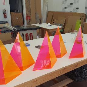 Factory Custom Eco-Friendly PMMA Acrylic Display <b>Box</b> Pedestal Riser Various Colors for Garments Party Column <b>Shelf</b> - Product Image 2