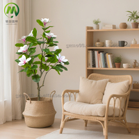Arbre de Magnolia Artificiel en Gros, Plante en Pot, Aspect Réaliste, Matériau PVC Anti-Décoloration, Décoration pour Mariages, Bureaux et Hôtels