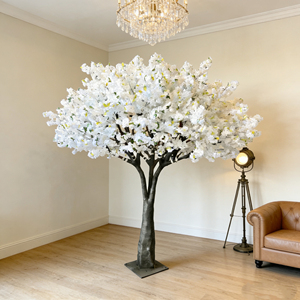 Albero Artificiale Grande Personalizzato, Durevole, Ecologico, Resistente ai Raggi UV e Ignifugo, in PE, con Fiori di <span class=keywords><strong>Ciliegio</strong></span> Dorati, per Interni/Esterni - Product Image 5