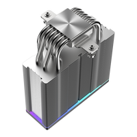 COOLLEO-Radiateur PC à affichage digital intelligent B60 DIG V2, 6 caloducs, refroidisseur d'air thermique, refroidisseur de CPU ARGB LGA 115X/1200/1700/1851