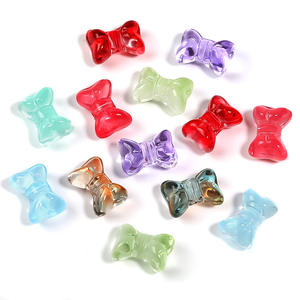 Quality Assurance 3D Glazed 3D Bow Vertical Hole Beads Transparent Glass Beads <b>DIY</b> <b>Accessories</b> - Product Image 6