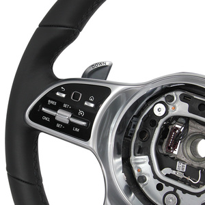 Volante de Cuero Negro Personalizado con Botones para <span class=keywords><strong>Mercedes</strong></span> Benz C GLC E S CLS AMG Zc-801-p2-y, Gran Venta - Product Image 2