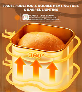 เครื่องทำขนมปัง SOHEF ทำความสะอาดง่าย, หม้อเคลือบ PTFE ป้องกันติด & สแตนเลสสตีล, ชิ้นส่วนที่ใช้กับเครื่องล้างจานได้, ประหยัดเวลา, สำหรับครอบครัวยุโรปที่มีกิจวัตรยุ่งเหยิง - Product Image 5