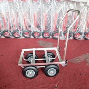Cesta de jardín deslizante de aluminio <span class=keywords><strong>Dolly</strong></span> 100kg Capacidad de carga Carro de herramientas de goma Carro de empuje de cuatro ruedas Moving <span class=keywords><strong>Home</strong></span> <span class=keywords><strong>Dolly</strong></span> OEM personalizable - Product Image 6
