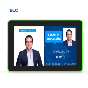 8 Inch Screen Display Digital Screen NFC POE CHARGING RJ45 RFID LED Light Bar 5MP Camera For Biometric Time <strong>Clock</strong> NFC Time <strong>Clock</strong> - Product Image 2