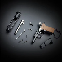 Modelo de Pistola de Juguete de Aleación M92 1:3, Llavero de Metal Desmontable y Exquisito, Aspecto Realista, Colección de Pistolas Falsas, Juguete Antiestrés, Regalos para Hombres Adultos