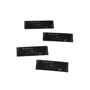 Kartu Nama PVC Promosi Toko Kecantikan & Pijat, Kantong Plastik Promosi Produk Komersial Hot Stamping Foil Emas 300gsm 75X30mm - Product Image 1