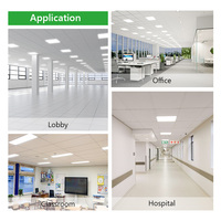 Plafonnier encastré 595x595mm 40W 4000K 110LM/W, panneau rétroéclairé