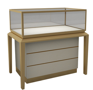 ตู้โชว์เครื่องประดับสแตนเลสสั่งทำพิเศษสำหรับห้างสรรพสินค้า วางพลอย หยก เครื่องสำอาง นาฬิกา แว่นตา - Product Image 2