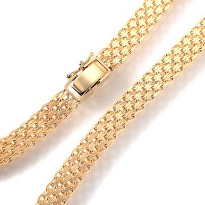 Conception élégante simple K18 Quadruple X-Bismarck Chain Colliers tendance à la mode pour femmes de luxe - Product Image 3