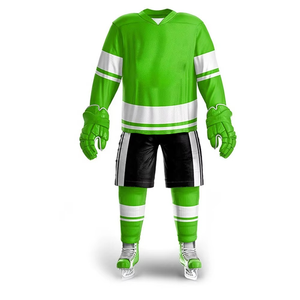 Adult Ice Hockey Uniform Mesh Fabric Full Sleeves Custom Team Name Logo (Front/<b>Back</b>) <b>Low</b> MOQ OEM - Product Image 5