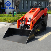 EACHAN Hot V1000 Mini-chargeuse compacte diesel sur chenilles entièrement hydraulique pour l'aménagement paysager et le jardinage
