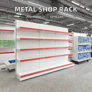 Precio de Fábrica: Estantería Metálica de Una Cara para Supermercado, Estantes Ajustables, Diseño Independiente Duradero, Capacidad de 50-150 kg, Rápida Instalación - Product Image 2