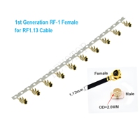 10 Conectores Hembra UFL, U.FL RF RF-1/MHF-3/MHF-4, Conector SMT, Base de Antena WiFi, Terminal de Placa de Antena Coaxial RF para PCB
