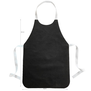 <span class=keywords><strong>Tablier</strong></span> <span class=keywords><strong>blanc</strong></span> jetable imperméable sans manches en non-tissé épaissi pour la cuisine d'Halloween pour femmes - Product Image 5