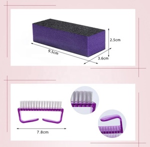 3 Pièces Chaux sable ongles filigrane trois côtés noir sable broyage <span class=keywords><strong>Lime</strong></span> à ongles éponge outils de <span class=keywords><strong>manucure</strong></span> kit ensembles - Product Image 6