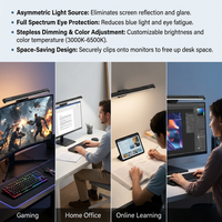 Lampe LED intelligente à spectre complet, faible lumière bleue, écran flexible réglable, moderne, pour salle de lecture, protection des yeux, lampe DC en aluminium