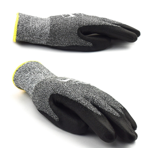 Guantes de mano con revestimiento de nitrilo resistentes a los cortes HPPE Manoplas antideslizantes Nivel 5 Guantes DE SEGURIDAD anticorte para el trabajo - Product Image 3