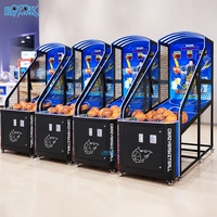Machine de basket électronique à monnayeur pour centre de divertissement intérieur, machine de jeu d'arcade de basket de rue, direct usine