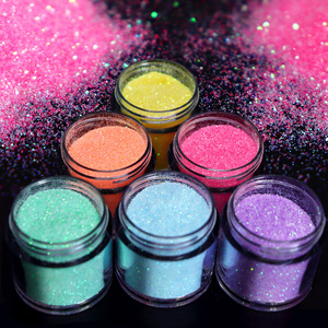 Poudre acrylique fantaisie 6 couleurs, poudre à ongles douce, certifiée CE, pour manucure DIY personnelle, nail art - Product Image 1