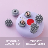 En stock – Masseur électrique portable pour le cuir chevelu Leaing Brand 2025, tête de pieuvre, grattoir de cuir chevelu en ABS + silicone, batterie 900 mAh, soulagement de la pression