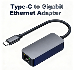 Adaptateur Ethernet/WiFi USB C, convertisseur LAN Gigabit RJ45, alliage d'aluminium DC, Protection contre les courts-circuits, pour ordinateur portable <span class=keywords><strong>MacBook</strong></span> Pro Air - Product Image 1