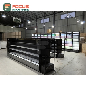 Professional Store Interior Stainless Steel Gondola Shelving Space Planning Cosmetic Display <b>Cabinet</b> - Product Image 3