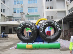 Offre Spéciale : Jeu Gonflable d'Obstacles Extérieur en PVC Certifié CE avec Tunnel et Blocs pour l'Escalade et la Glisse, Capacité 1000KG - Product Image 5