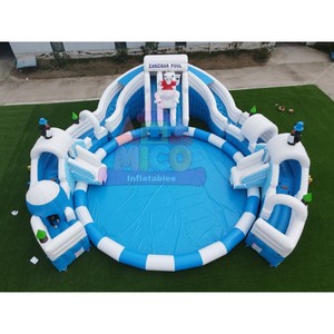 Parque Acuático Inflable Gigante con Temática <span class=keywords><strong>de</strong></span> Hielo y Nieve, Combinación <span class=keywords><strong>de</strong></span> Tobogán y Piscina con Diseño <span class=keywords><strong>de</strong></span> Oso Polar y Pingüino, para <span class=keywords><strong>Alquiler</strong></span> Comercial en Exteriores <span class=keywords><strong>de</strong></span> <span class=keywords><strong>Verano</strong></span> - Product Image 6