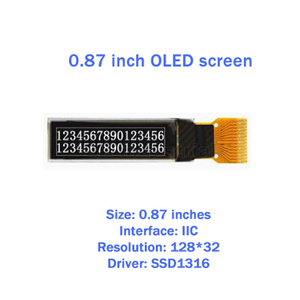 QZ BOM <span class=keywords><strong>0.87</strong></span>นิ้วของแท้ใหม่โมดูลจอแสดงผล OLED โมดูล LCD module12832oled ssd1316 - Product Image 4