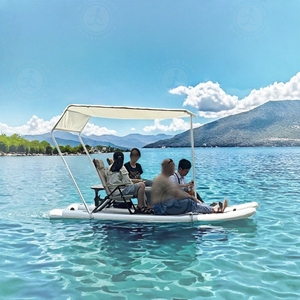 Catamarán inflable para deportes acuáticos, catamarán de Pedal portátil para uso comercial - Product Image 1