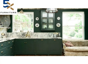 Erxi ücretsiz tasarım avrupa Retro Nordic açık mutfak dolabı özelleştirilebilir tüm ev özelleştirme için katı ahşap tasarım - Product Image 4