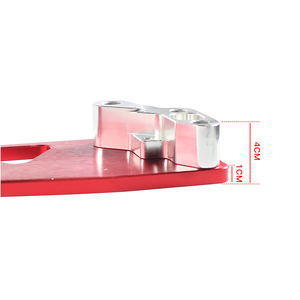 Silberne Aluminium-Verstrebung für die hintere untere Querlenkerträgerstrebe für Honda Civic EK - Product Image 4