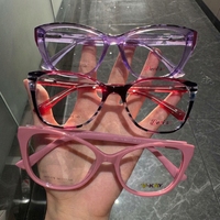 Montures de lunettes de vue en gros à bon prix pour femmes et hommes, montures injectées en CP, lunettes œil-de-chat assorties