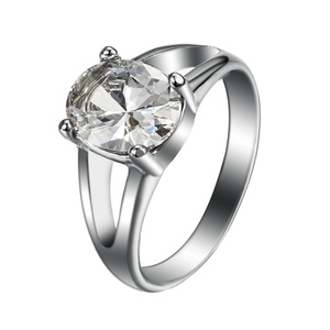 Bagues en acier inoxydable 316L pour femmes avec diamants de Dubaï, prix des bagues en diamants américains - Product Image 1