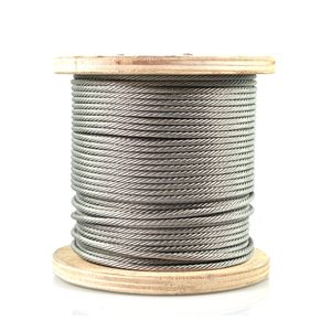 Tali kawat baja galvanis 1/8 "3/16" 1/4 "6x7 + FC <span class=keywords><strong>7X7</strong></span> untuk kabel pesawat - Product Image 4