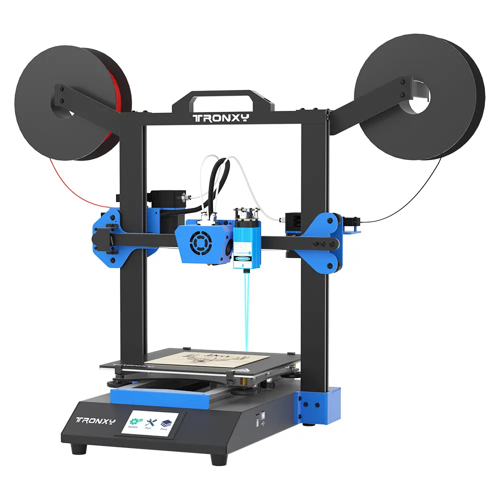XY-3 SE 3d printer laser engraving cnc fdm single multicolor 3 in 1 3d printer