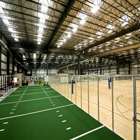 Structure en acier économique pour arène multisports intérieure, conception à grande portée, faible coût de construction, directement de l'usine