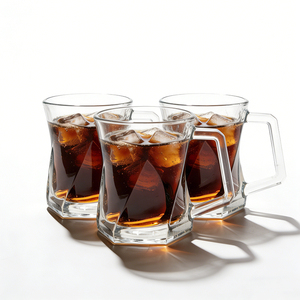 Tazas de Vidrio Transparente de 250 ml (8 oz) con Asa, Libres de BPA, Ecológicas, para Café, Latte, Whisky y Vodka, Uso en Fiestas, OEM - Product Image 2