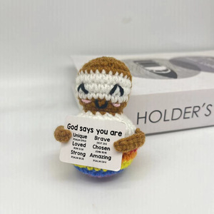 Poupée en peluche pomme de terre au crochet faite à la main, mini amigurumi de 8 cm, jouet en coton, décoration d'intérieur - Product Image 2