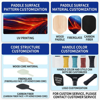 Raquette de padel personnalisable vierge en fibre de carbone professionnelle, sacs de sport et sacs à dos pour raquettes de pickleball, ensemble de raquettes de padel