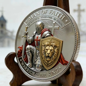 <span class=keywords><strong>Moneta</strong></span> 3D in Rilievo del Leone di Giuda, <span class=keywords><strong>Moneta</strong></span> Commemorativa da Collezione Cristiana per Chiesa e Souvenir - Product Image 1