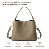 Sac à bandoulière en cuir véritable pour femmes avec sangle réglable détachable pour usage professionnel, fournisseur de sacs OEM