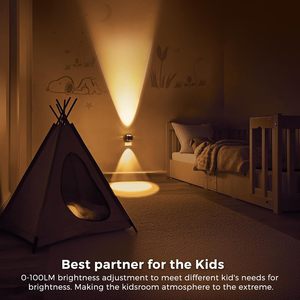 <b>Projector</b> Night <b>Lights</b> Super Bright Modern LED Plug-in 3000K Warm White <b>Light</b> Sensor Control Night <b>Light</b> for <b>Bedroom</b> Living Room - Product Image 4