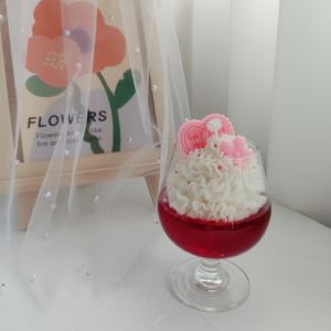 Vela Perfumada en Copa de Vino Tinto Crema para Recuerdo de <span class=keywords><strong>Amor</strong></span> <span class=keywords><strong>Eterno</strong></span>, Regalo de Cumpleaños, Decoración Romántica para Cena a la Luz de las Velas - Product Image 3