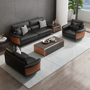 Canapé de bureau moderne en cuir de luxe, mobilier commercial pour le bureau ou la maison, idéal pour le salon, la chambre ou l'hôpital - Product Image 1