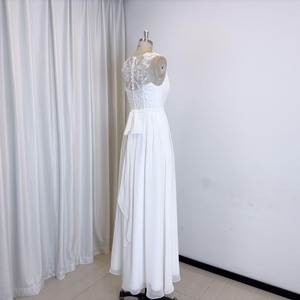 TEENYEE nouvelle mode dentelle en mousseline de soie a-ligne dames robes de soirée robes de cocktail blanches pour <span class=keywords><strong>demoiselle</strong></span> <span class=keywords><strong>d</strong></span>'<span class=keywords><strong>honneur</strong></span> - Product Image 4