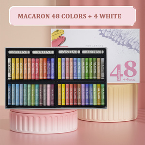 Boîte personnalisée à <span class=keywords><strong>paillettes</strong></span> 48 couleurs Crayons de dessin doux Lavable Rond Non Toxique Bâtons Pastel à l'huile Set pour débutant - Product Image 3